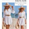 image:imageEkouaer Beach Cover Ups for Women Bikini Swimsuit Coverup Beach Dress ShirtWhite