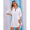 image:imageEkouaer Beach Cover Ups for Women Bikini Swimsuit Coverup Beach Dress ShirtWhite