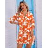 image:imageEkouaer Beach Cover Ups for Women Bikini Swimsuit Coverup Beach Dress ShirtWhite Flower