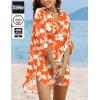 image:imageEkouaer Beach Cover Ups for Women Bikini Swimsuit Coverup Beach Dress ShirtWhite Flower