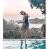 image:imageEkouaer Beach Swimsuit Cover Up Women Crochet Bikini Coverups Summer Pool Swimwear Tassel DressBlack