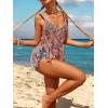 image:imageEkouaer Beach Swimsuit Cover Up Women Crochet Bikini Coverups Summer Pool Swimwear Tassel DressMulticolor Blue Red