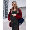 image:imageEkouaer Maternity Nursing Pajama Set Long Sleeve Top amp Pants with Pockets Breastfeeding Sleepwear Double Layer PregnancyA Black