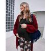 image:imageEkouaer Maternity Nursing Pajama Set Long Sleeve Top amp Pants with Pockets Breastfeeding Sleepwear Double Layer PregnancyBlack Floral