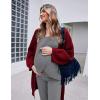 image:imageEkouaer Maternity Nursing Pajama Set Long Sleeve Top amp Pants with Pockets Breastfeeding Sleepwear Double Layer PregnancyGrey