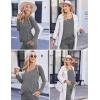 image:imageEkouaer Maternity Nursing Pajama Set Long Sleeve Top amp Pants with Pockets Breastfeeding Sleepwear Double Layer PregnancyGrey