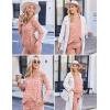 image:imageEkouaer Maternity Nursing Pajama Set Long Sleeve Top amp Pants with Pockets Breastfeeding Sleepwear Double Layer PregnancyLeopard Pink