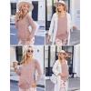 image:imageEkouaer Maternity Nursing Pajama Set Long Sleeve Top amp Pants with Pockets Breastfeeding Sleepwear Double Layer PregnancyPink Beer Stripe