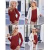 image:imageEkouaer Maternity Nursing Pajama Set Long Sleeve Top amp Pants with Pockets Breastfeeding Sleepwear Double Layer PregnancyWine Beer Stripe