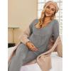 image:imageEkouaer Maternity Nursing Pajama Sets Labor Delivery Pjs Long Sleeve Breastfeeding Pajamas Pregnancy Sleepwear SetHeather Grey