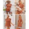 image:imageEkouaer Maternity Shirts 3 Packs Flying Short Sleeve Nursing Tops Pregnancy ClothesBlackpinkcaramel3pcs