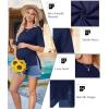 image:imageEkouaer Maternity Shirts 3 Packs Short Sleeve Womens Oversized Pregnancy Tops Split Side Postpartum Blouse Clothes SXXLBlackDark GrayNavy Blue