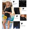 image:imageEkouaer Maternity Shirts 3 Packs Short Sleeve Womens Oversized Pregnancy Tops Split Side Postpartum Blouse Clothes SXXLBlackLight GrayWhite
