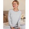 image:imageEkouaer Nursing Pajama Set Long Sleeve Maternity Clothes Labor Pregnancy Pjs Breastfeeding Thermal Underwear SleepwearAsh Light Gray Stripe