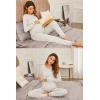 image:imageEkouaer Nursing Pajama Set Long Sleeve Maternity Clothes Labor Pregnancy Pjs Breastfeeding Thermal Underwear SleepwearAsh Light Gray Stripe