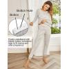 image:imageEkouaer Nursing Pajama Set Long Sleeve Maternity Clothes Labor Pregnancy Pjs Breastfeeding Thermal Underwear SleepwearAsh Light Gray Stripe