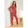 image:imageEkouaer Nursing Pajama Set Long Sleeve Maternity Clothes Labor Pregnancy Pjs Breastfeeding Thermal Underwear SleepwearChristmas Red