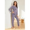 image:imageEkouaer Nursing Pajama Set Long Sleeve Maternity Clothes Labor Pregnancy Pjs Breastfeeding Thermal Underwear SleepwearGrey Star