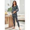 image:imageEkouaer Nursing Pajama Set Long Sleeve Maternity Clothes Labor Pregnancy Pjs Breastfeeding Thermal Underwear SleepwearStrar Dark Gray