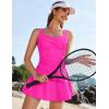 image:imageEkouaer Swim Dress One Piece Bathing Suit Skirted Swimsuits for Women Ruched Retro Swimwear SXXLPpink