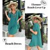 image:imageEkouaer Swimsuit Cover Ups for Women Lace Crochet VNeck Bikini Beach Coverups Dress for Swimwear Bathing Suit00deep Green