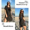 image:imageEkouaer Swimsuit Cover Ups for Women Lace Crochet VNeck Bikini Beach Coverups Dress for Swimwear Bathing SuitBblack Polka Dots