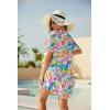 image:imageEkouaer Swimsuit Cover Ups for Women Lace Crochet VNeck Bikini Beach Coverups Dress for Swimwear Bathing SuitFantasy Vacation Multicolor