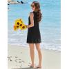 image:imageEkouaer Swimsuit Coverup for Women Sleeveless Bathing Suit Cover Up 2026 Twisted Tank Beach Summer Dress Aline SundressBlack