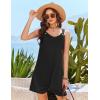 image:imageEkouaer Swimsuit Coverup for Women Sleeveless Bathing Suit Cover Up 2026 Twisted Tank Beach Summer Dress Aline SundressBlack