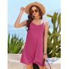 image:imageEkouaer Swimsuit Coverup for Women Sleeveless Bathing Suit Cover Up 2026 Twisted Tank Beach Summer Dress Aline SundressRose Red