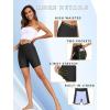 image:imageEkouaer Womens 85 Board Shorts High Waisted Swim Shorts Cross Waist Beach Surf Swimwear Swimsuit Bottoms with Pocket S3XLAblack01