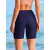image:imageEkouaer Womens 85 Board Shorts High Waisted Swim Shorts Cross Waist Beach Surf Swimwear Swimsuit Bottoms with Pocket S3XLAnavy Blue01