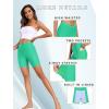 image:imageEkouaer Womens 85 Board Shorts High Waisted Swim Shorts Cross Waist Beach Surf Swimwear Swimsuit Bottoms with Pocket S3XLIce Green