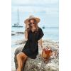 image:imageEkouaer Womens Cover Ups Casual Swimsuit Coverups Flowy Tie Waist Beach Cover Up DressBlack