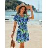 image:imageEkouaer Womens Cover Ups Casual Swimsuit Coverups Flowy Tie Waist Beach Cover Up DressIndigo Ink Bloom