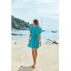 image:imageEkouaer Womens Cover Ups Casual Swimsuit Coverups Flowy Tie Waist Beach Cover Up DressPeacock Blue