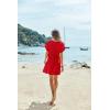 image:imageEkouaer Womens Cover Ups Casual Swimsuit Coverups Flowy Tie Waist Beach Cover Up DressRed