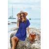 image:imageEkouaer Womens Cover Ups Casual Swimsuit Coverups Flowy Tie Waist Beach Cover Up DressSapphire Blue