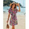 image:imageEkouaer Womens Cover Ups Casual Swimsuit Coverups Flowy Tie Waist Beach Cover Up DressTropical Leaf