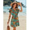 image:imageEkouaer Womens Cover Ups Casual Swimsuit Coverups Flowy Tie Waist Beach Cover Up DressTropical Print