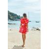 image:imageEkouaer Womens Cover Ups Casual Swimsuit Coverups Flowy Tie Waist Beach Cover Up DressTropical Sunset Tie Dye