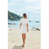 image:imageEkouaer Womens Cover Ups Casual Swimsuit Coverups Flowy Tie Waist Beach Cover Up DressWhite