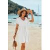image:imageEkouaer Womens Cover Ups Casual Swimsuit Coverups Flowy Tie Waist Beach Cover Up DressWhite