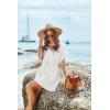 image:imageEkouaer Womens Cover Ups Casual Swimsuit Coverups Flowy Tie Waist Beach Cover Up DressWhite