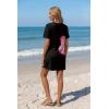 image:imageEkouaer Womens Coverup Short Sleeve Swimsuit Cover Ups 2026 Summer Bathing Suit Cover Twisted Cover Up Dress S2XLBlack Pink Floral