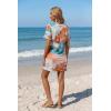 image:imageEkouaer Womens Coverup Short Sleeve Swimsuit Cover Ups 2026 Summer Bathing Suit Cover Twisted Cover Up Dress S2XLTie Dye Watercolor