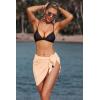 image:imageEkouaer Womens Coverups Beach Short Sarong Sheer Chiffon Cover Up Bikini Wraps S3XLApricot