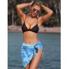 image:imageEkouaer Womens Coverups Beach Short Sarong Sheer Chiffon Cover Up Bikini Wraps S3XLBlue Tie Dye