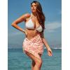 image:imageEkouaer Womens Coverups Beach Short Sarong Sheer Chiffon Cover Up Bikini Wraps S3XLButterflylight Pink