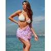 image:imageEkouaer Womens Coverups Beach Short Sarong Sheer Chiffon Cover Up Bikini Wraps S3XLButterflypurple